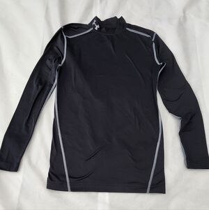 Under Armour Men's Black and Gray Compression Long Sleeve Size Medium